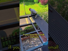 Tipo de metal de aleación de aluminio Louver girando Gazebo de la sala de sol para el patio y jardín protección solar