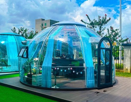 comprar Tienda de complejo transparente con doble cúpula Casa al aire libre Glamping Tienda de policarbonato cúpula online manufacture