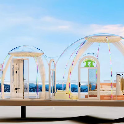 comprar 4 Temporada Prefabricado PC Hotel Casa Casa tienda de campaña Glamping Resort Tiendas de campaña Cúpula Casa con baño online manufacture