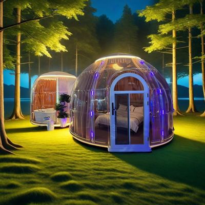 comprar Eventos de campamento al aire libre Casas Prefabricadas Cena de vidrio Fiesta Casa de burbujas Cúpula Tiendas de campaña Iglu online manufacture