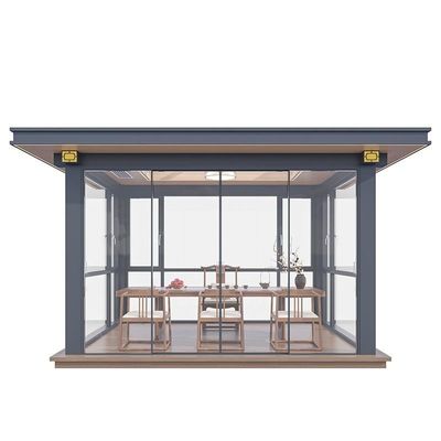 comprar Tipo de metal de aleación de aluminio Louver girando Gazebo de la sala de sol para el patio y jardín protección solar online manufacture