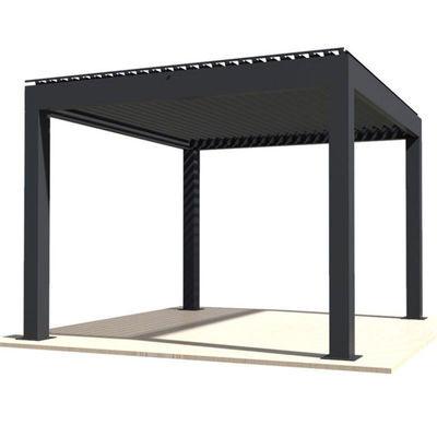 comprar Pabellón giratorio de aleación de aluminio patio exterior Villa jardín cortina de rodillos a prueba de viento Pabellón de aleación de aluminio eléctrico online manufacture