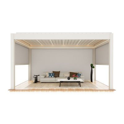 comprar Camiseta de aluminio para exterior persiana eléctrica gazebo patio jardín patio casa pabellón sala de sol exterior online manufacture