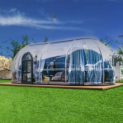 Casa multi-funcional de aire libre inflables Casa cápsula de estrellas claras Casa de carpa de burbujas