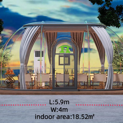 Tenda de burbujas transparente Tendas de cúpula inflable