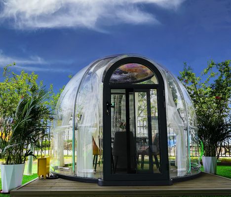 Hotel Transparente de policarbonato lujoso Prefabricado Prefabricado Conjunto Casa de vivienda domo