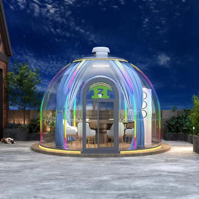 Tienda de Glamping de Cúpula Segura Retardante de Llama Transparente Casa de Burbujas Inflable Tienda de Burbujas