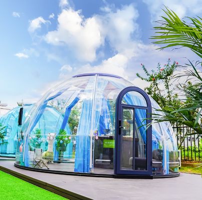 Tenda de Glamping transparente impermeable de policarbonato Casa de lujo con cúpula de burbujas Accesorio de Glamping