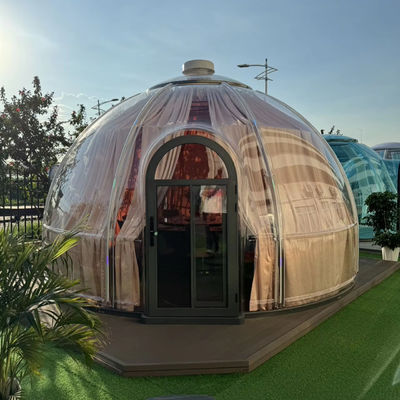 Sonido de venta caliente Nuevo diseño Hotel de policarbonato Cúpula tienda de campaña PC Hoja Cúpula Estrella Casa burbuja