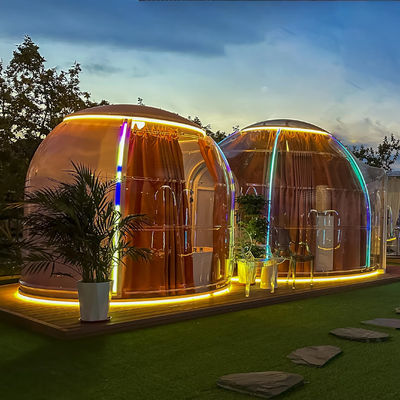 Popular Venta Inmune Camping Hotel Cúpula Modular Tienda Cúpula Doble Casa con baño