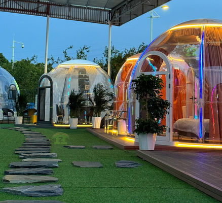 Full House Monolito Prefabricado Hotel Cúpula Tienda Prefabricado Casas de burbujas para una vida hogareña cómoda