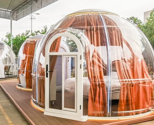 Casas de burbujas resistentes a los impactos de material de PC de lujo para dormitorio de familia