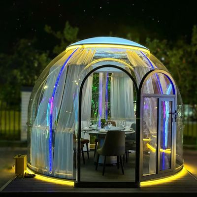 Venta caliente Diseño de moda PC Casa de burbujas Para el hotel Cúpula Tienda Modular Casa prefabricada de cúpula