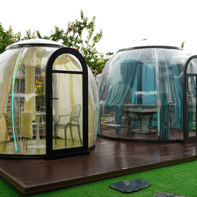 Casa de cabaña prefabricada Restaurante Casa transparente de burbujas Glamping Casa de tiendas de bubbles