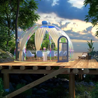 Venta caliente Hotel Policarbonato Cúpula Tienda Modular Prefabricado PC Habitación de burbujas Cúpula Casa para el Resort