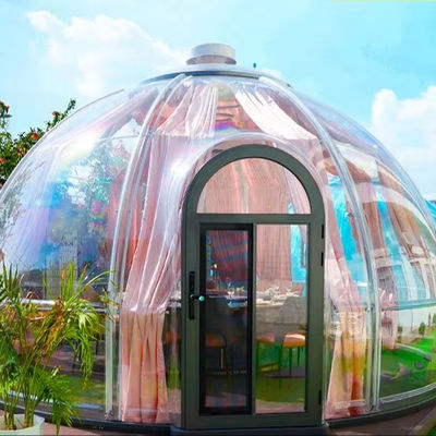 Nuevo restaurante de venta caliente Casa PC transparente Prefab Glamping Casas de cúpula de burbujas tienda