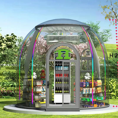 Venta popular al aire libre Inmune Camping Casa de burbujas Cúpula Hotel Tienda modular con baño
