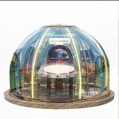 Casa Transparente Hotel de camping Cúpula prefabricada para camping Casa de burbujas