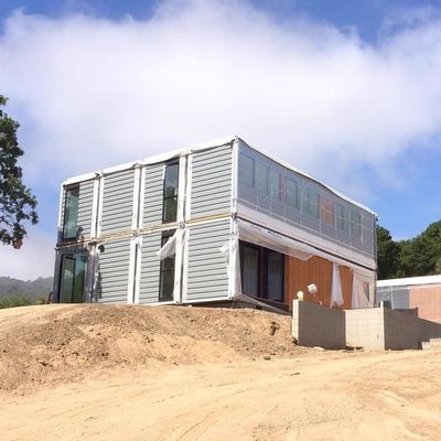 Villa 12 x 3 x 3m Casa prefabricada modular estructura de acero ligero eficiencia energética
