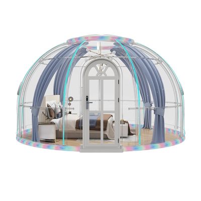Salón de la burbuja transparente PC Hotel Salón de sol Café Transparente para la estancia romántica en familia