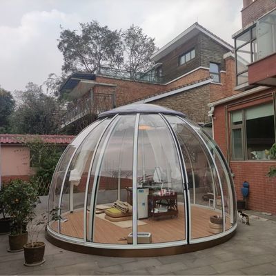 Restaurante con tema de habitación móvil Área escénica Sala al aire libre Sala de sol transparente