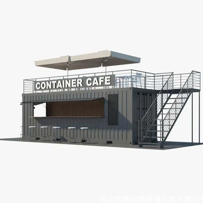 Contenedor Sala móvil móvil de montaje rápido Casa de contenedores Vivienda residencial temporal Villa de calle comercial